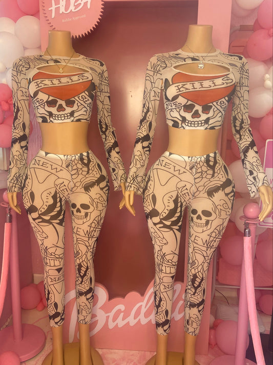2 Piece Ed Hardy Long Sleeve Set