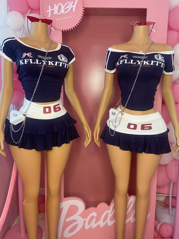 2 Piece Navy Skort Set