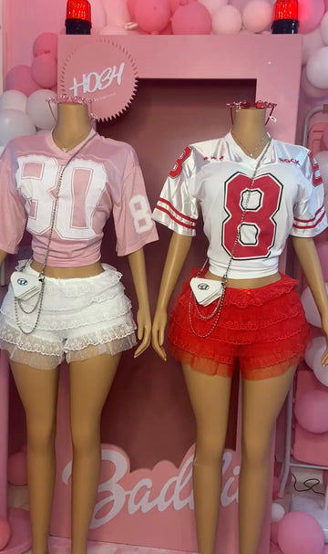2 Piece Pink Jersey Set